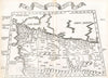 Historical Map, 1525 Tabula I Aphri, Vintage Wall Art