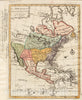 Historical Map, 1776 L'Amerique Septentrionale, Vintage Wall Art