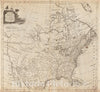 Historical Map, 1774 North America, Vintage Wall Art
