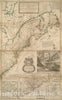 Historical Map, 1715 A New and Exact map of The dominions of The King of Great Britain on ye Continent of North America : containing Newfoundland, New Scotalnd, Vintage Wall Art