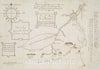Historical Map, 1884 Plans des forts faicts par le Regiment Carignan Salieres sur la Riviere de Richilieu dicte autrement des Iroquois en la Nouvelle France, Vintage Wall Art