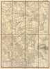 Historical Map, 1889 Ten Miles Around Lynn, Vintage Wall Art