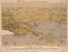 Historical Map, 1861 Birds Eye View of Louisiana, Mississippi, Alabama and Part of Florida, Vintage Wall Art