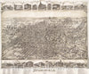 Historical Map, 1884 Springfield, Ohio, Vintage Wall Art