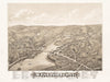 Historical Map, View of Westport, Conn : 1878, Vintage Wall Art