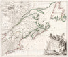 Historical Map, 1776 Partie orientale du Canada, avec la Nouvelle Angleterre, l'Acadie, et la Terre-Neuve, Vintage Wall Art