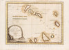 Historical Map, 1798 Le Isole di Capo Verde : delineate sulle ultime osservvazioni, Vintage Wall Art