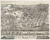 Historical Map, 1882 The City of St. John : New Brunswick, Vintage Wall Art
