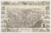 Historical Map, Shamokin : Pennsylvania, 1884, Vintage Wall Art