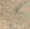 Historical Map, 1911 Boston and Vicinity, Vintage Wall Art
