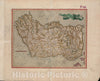 Historical Map, 1628-1633 Irlandia regnum, Vintage Wall Art