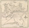 Historical Map, 1850-1859 Map of the city of Lawrence Mass, Vintage Wall Art