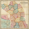 Historical Map, 1855 Map of The Town of Middleborough, Plymouth County, Mass : surveyed by Order of The Town, Vintage Wall Art