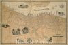 Historical Map, 1851 Plan of Newburyport Mass. from an Actual Survey, Vintage Wall Art