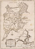 Historical Map, 1775 A New and Correct Plan of The Town of Boston, and Provincial Camp, Vintage Wall Art