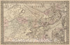 Historical Map, 1879 Plan of Boston, Vintage Wall Art