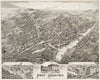 Historical Map, Port Chester, New York : 1882, Vintage Wall Art