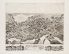 Historical Map, View of South Braintree, Massachusetts : 1882, Vintage Wall Art
