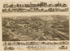 Historical Map, Norton, Massachusetts : 1891, Vintage Wall Art