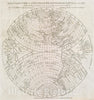Historical Map, 1776 A New Projection of The Western Hemisphere of The Earth on a Plane : shewing The proportions of its Several Parts Nearly as on a Globe, Vintage Wall Art
