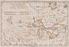 Historical Map, 1780 Partie occidentale du Canada, contenant les cinq Grands Lacs, avec les pays circonvoisins, Vintage Wall Art