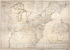 Historical Map, The United States According to The Definitive Treaty of Peace Signed at Paris, Septr. 3D, 1783, Vintage Wall Art