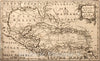 Historical Map, 1762 an Accurate map of The West Indies, with The Adjacent Coast, Vintage Wall Art