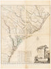 Historical Map, 1780 A map of South Carolina and a pof Georgia : Containing The Whole sea-Coast; All The Islands, inlets, Rivers, Creeks, parishes, townships, Vintage Wall Art