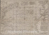 Historical Map, 1755 A New Chart of The vast Atlantic Ocean, Vintage Wall Art