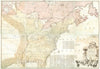 Historical Map, 1775 A map of The British Colonies in North America : with The Roads, Distances, Limits, and Extent of The settlements, Vintage Wall Art