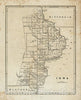 Historic 1842-[1845] Map - Iowa. - United States - Iowa-Atlases Of The United States - Vintage Wall Art