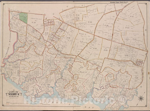 Historic Map - 1901 Queens County, New York (N.Y.) Queens, Jamaica, Ward 4; [Liberty, Rockaway Tpk, Three Mile Mill Rd, Jamaica Bay, Spring Creek - Vintage Wall Art