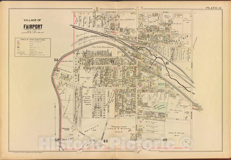Historic Map - 1902 Monroe County (N.Y.), Monroe County, Sheet 1 (Left Page) - Vintage Wall Art