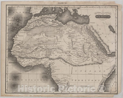 Historic 1815 Map - Northern And Central Africa - Africa, North - Vintage Wall Art