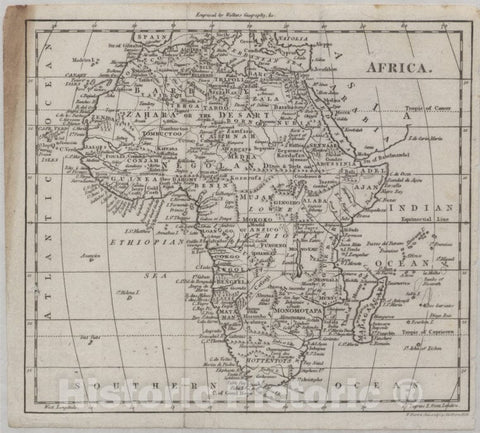 Historic 1802 Map - Africa - Vintage Wall Art