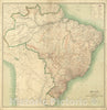 Historical Map, 1905 Brazil : from Official and Other Sources, Vintage Wall Art