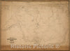 Historical Map, 1846 A Map of Methuen, Mass, Vintage Wall Art