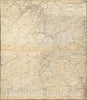 Historical Map, 1864 Northwestern Georgia : (with portions of The adjoining States of Tennessee and Alabama) Being Part of The Department of The Cumberland, Vintage Wall Art