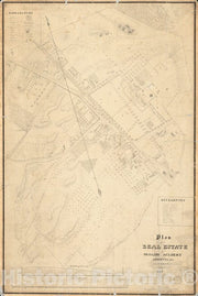 Historical Map, 1837 Plan of The Real Estate of Phillips Academy, Ando – Historic Pictoric