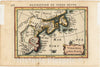 Historical Map, 1618 Virginia et Nova Francia, Vintage Wall Art