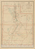 Historical Map, 1897 Post Route map of The State of Utah Showing Post Offices with The Intermediate Distances on Mail Routes in Operation on The 1st. of December, 1897, Vintage Wall Art