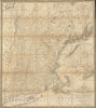 Historical Map, 1826 A map of The New England States : Maine, New Hampshire, Vermont, Massachusetts, Rhode Island & Connecticut, Vintage Wall Art