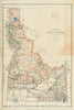 Historical Map, 1891 State of Idaho, Vintage Wall Art