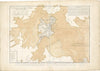 Historical Map, 1764 Plan de la Ville et du Port de Boston : capitale de la Nouvelle Angleterre, Vintage Wall Art : 5134196