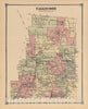 Historic 1875 Map - County Atlas of Sullivan, New York - Callicoon