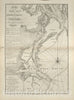 Historic 1777 Map - The North-American Pilot for New England, New York, Pensilvania, Maryland, and Virginia - Chart of The Entrance of Hudson's River, from Sandy Hook to New York