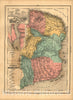 Historic 1868 Map - Atlas do Imperio do Brazil - Provincia do Rio Grande do Norte