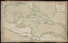 Historic 1745 Map - Cartes et Plans de l'Amerique. - Carte Reduite du Golphe du Mexique et des Isles de l'Amerique - Cartes geograp Ameriqu