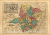 Historic 1868 Map - Atlas do Imperio do Brazil - Provincia de Minas geraes; Cidade do Ouro Preto