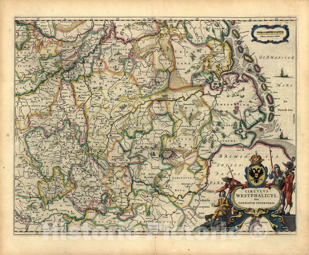 Historic 1647 Map - Le Theatre du Monde, ou, Novvel Atlas - Circle of ...